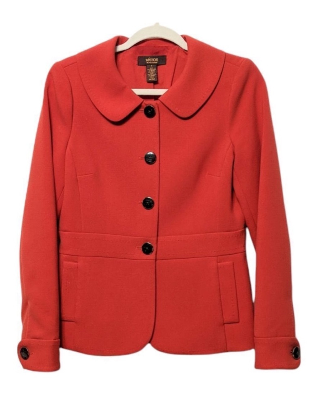 VICTOR ALFARO Red Blazer Jacket 4